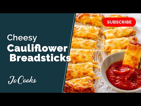 Cheesy Cauliflower Breadsticks