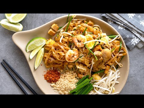 Easy Pad Thai Recipe | Thai Stir Fry Rice Noodles