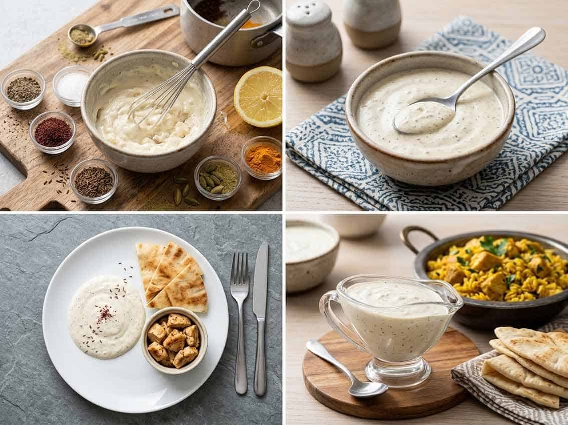 Halal Guys White Sauce process