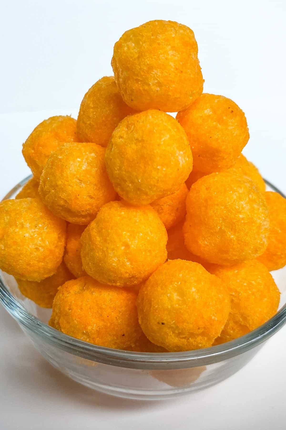 Planters Cheez Balls Recipe in a bowl
