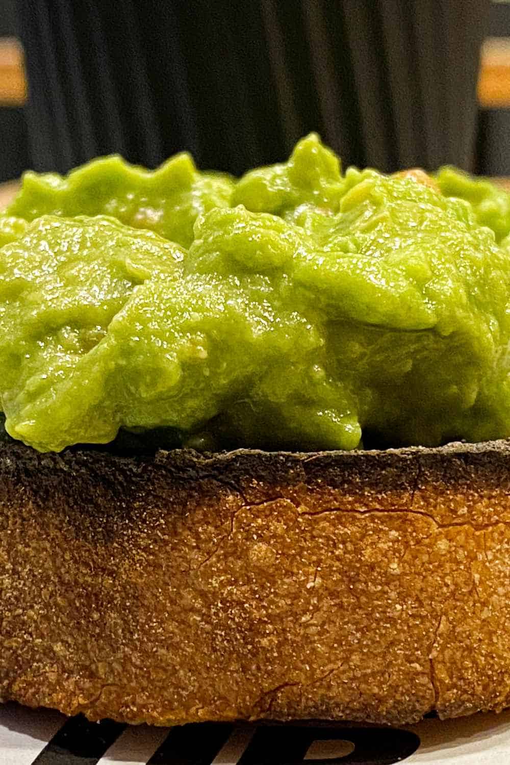 avocado paste on bread