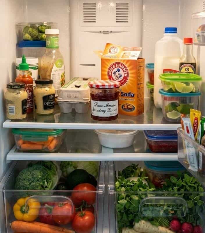 baking soda fridge odor absorber
