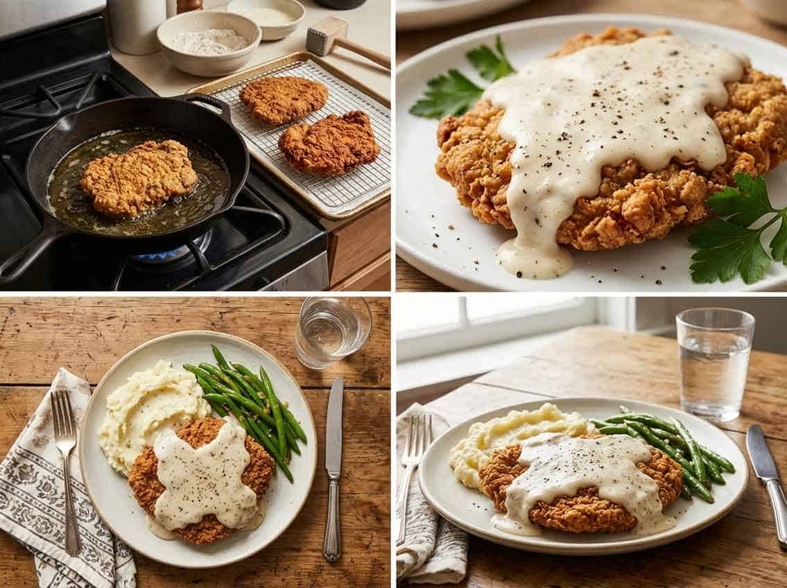 bobby flay chicken fried steak process