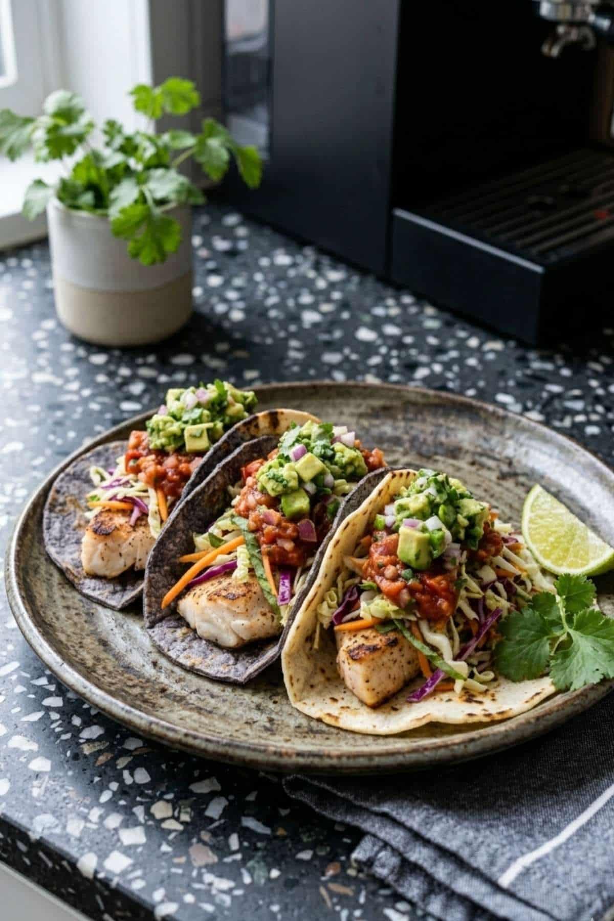 bobby flay slaw fish tacos on a plate bobby flay slaw fish tacos on a plate