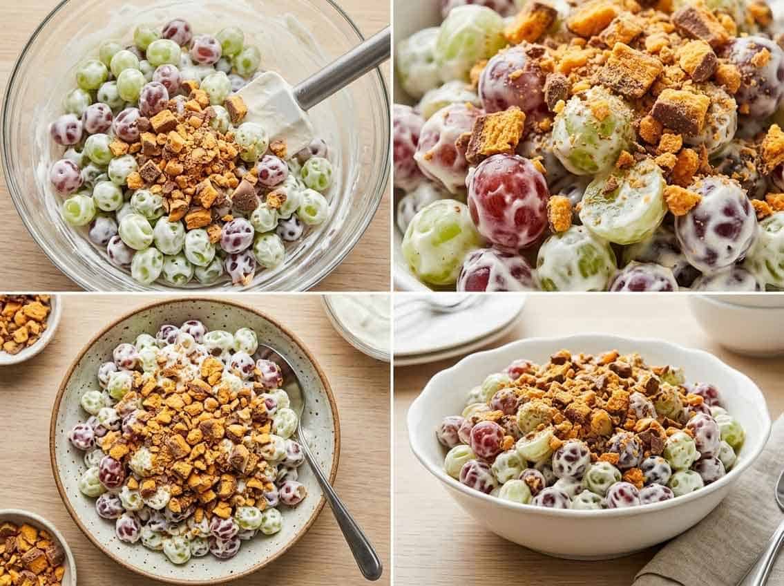 butterfinger grape salad process