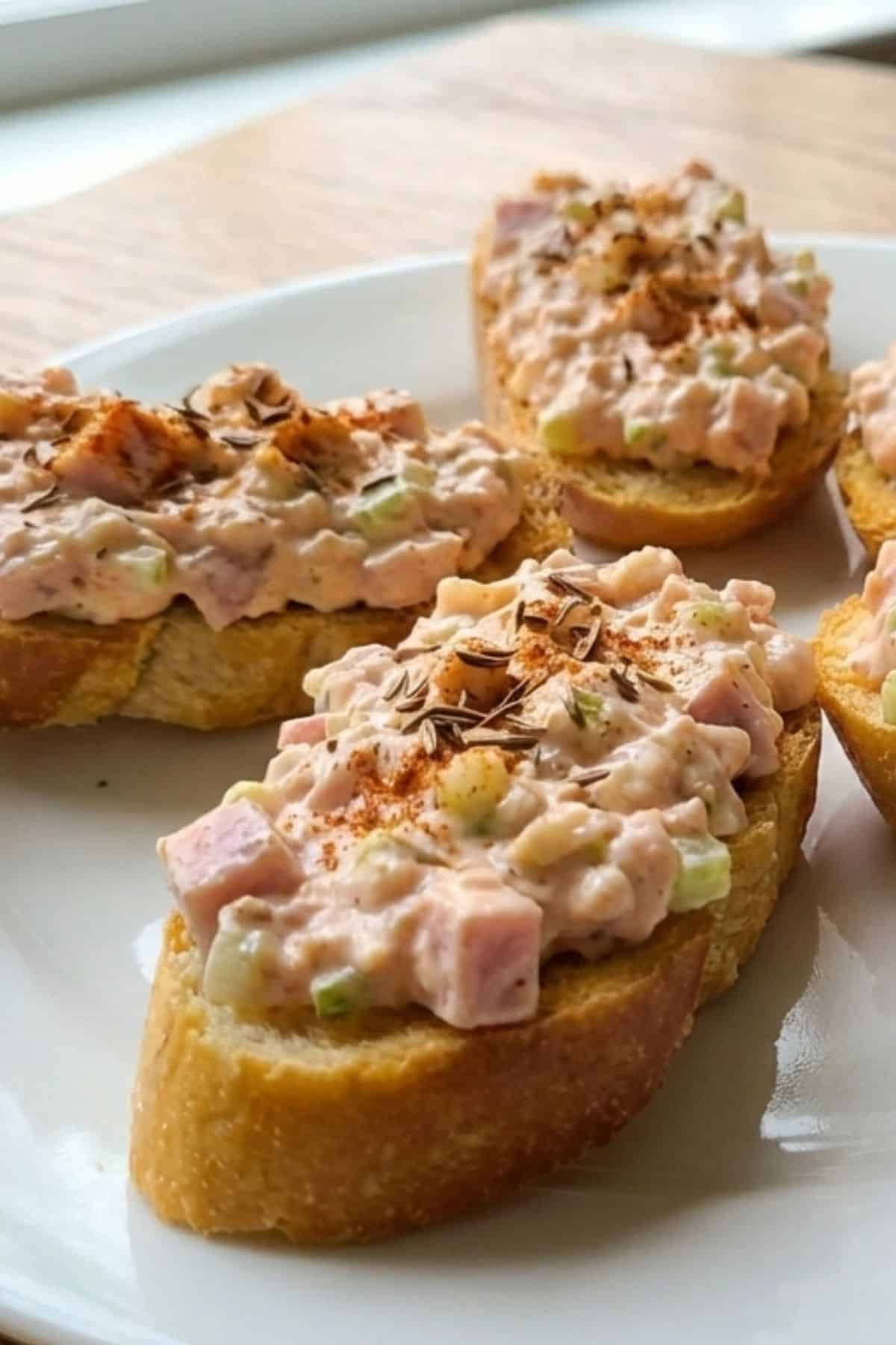 deviled ham spread on bread