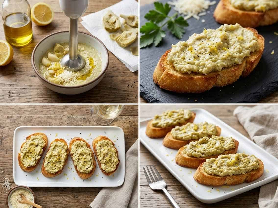 giada artichoke bruschetta spread process