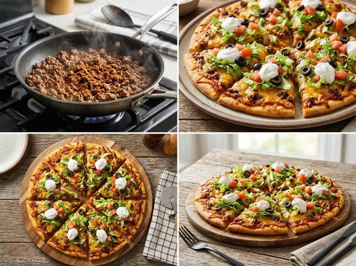 godfathers taco pizza process