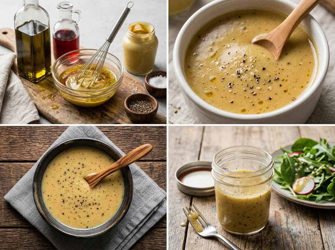 julia childs french vinaigrette process