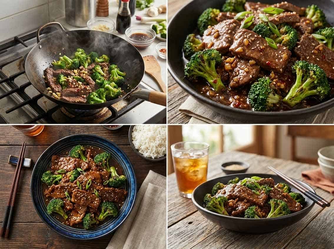 pf changs beef and broccoli process