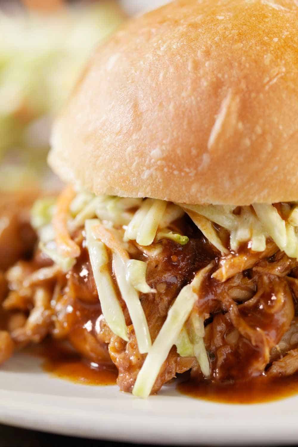 philly cheese steak with apple coleslaw