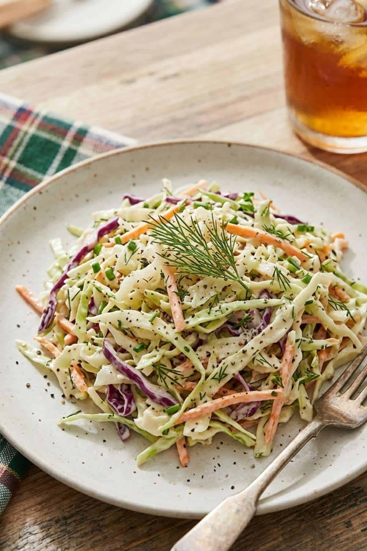 rachael ray creamy coleslaw on a plate rachael ray creamy coleslaw on a plate