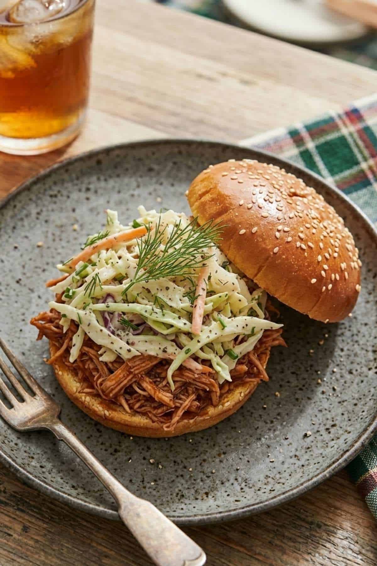 rachael ray creamy coleslaw on a pulled pork sandwich rachael ray creamy coleslaw on a pulled pork sandwich