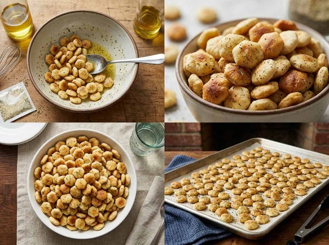 ranch oyster crackers process