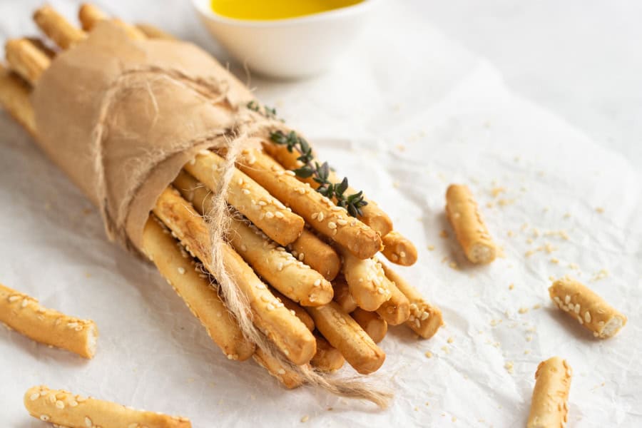 side of breadsticks for penrose sausages