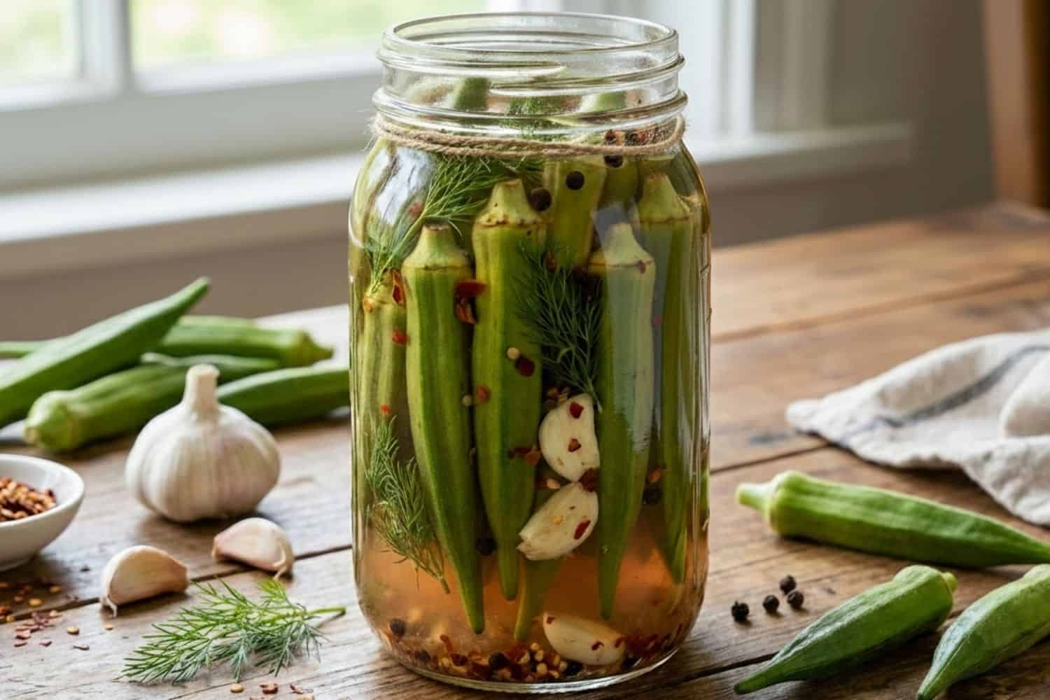 spicy pickled okra recipe hdr